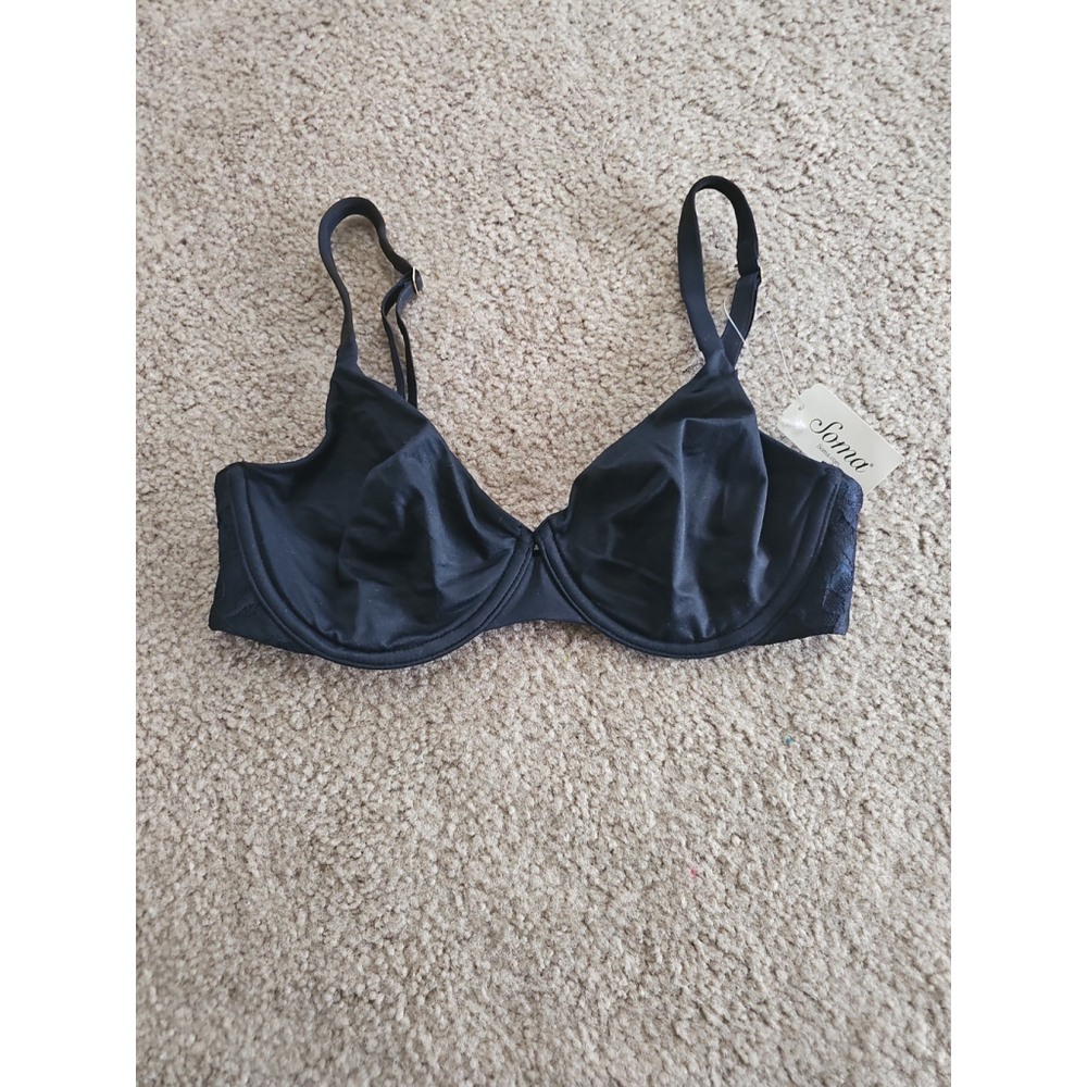 Soma Embraceable Underwire Bra Black 32D